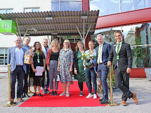 Solig och grön invigning av SEB på Teknikparken