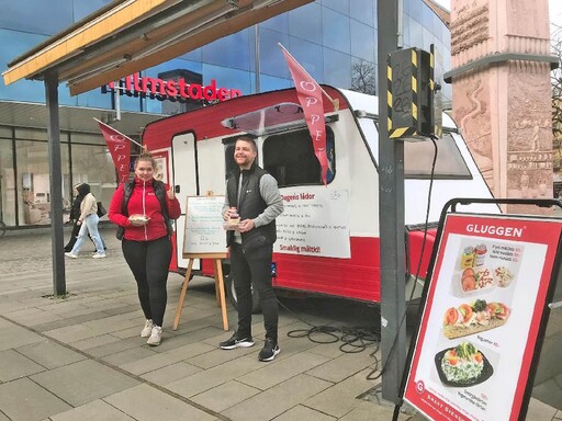 Nu finns Gluggen på Stortorget i Gävle