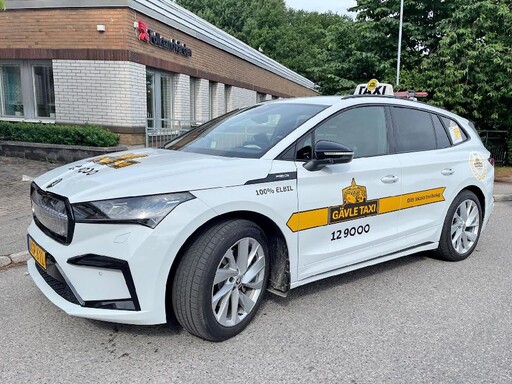 Gävle Taxi utökar med 100 % eldrivna Skoda Enyaq