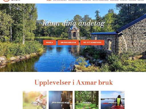 Ny destinationswebb för Axmar bruk