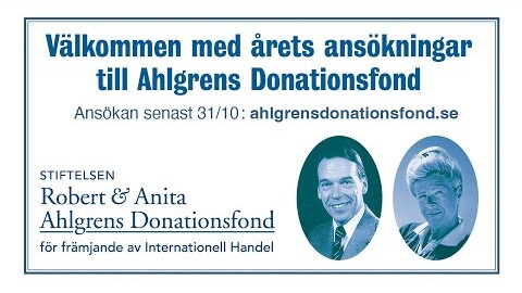 Ansökan till Robert & Anita Ahlgrens Donationsfond