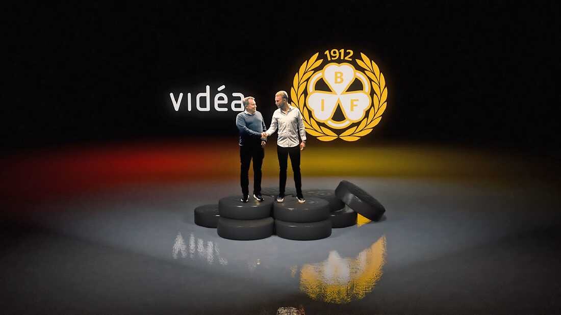 Vidéa och Brynäs IF i nytt samarbete - skall bygga en virtuell Monitor ERP Arena.