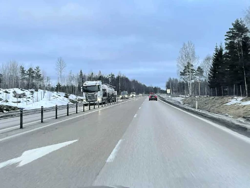 Sämsta sträckan på E4 genom Sverige är norr om Gävle