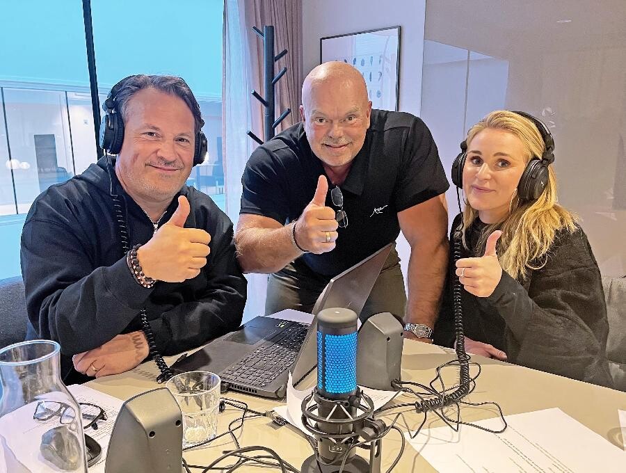 Anders Rönngren, Joe Formgren och Linnea Larsson på Gävle Business-podden.