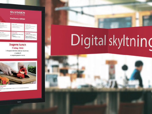 Digital signage - egen storbildsreklam