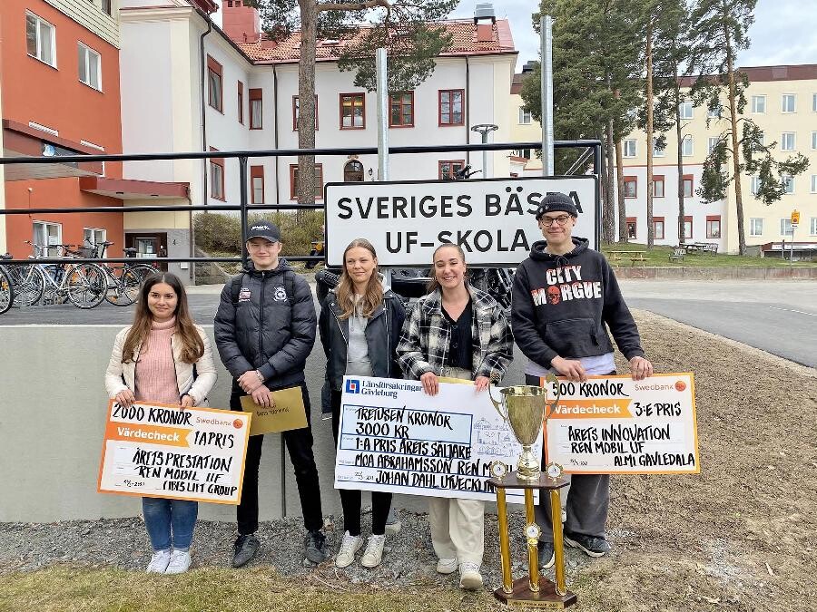 Årets tillväxtföretag Ren Mobil, Hälsingegymnasiet, Bollnäs.