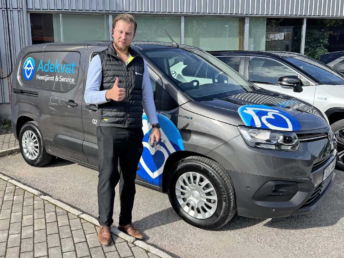 Hugo Jonsson och gänget på Adekvat Hemtjänst väljer Toyota.