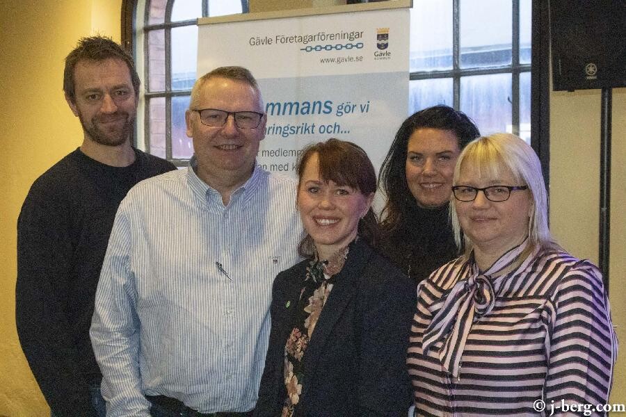 Jonas Alm, Ralph Brodin, Therese Metz, MArie Berg och Helene Åkerlind