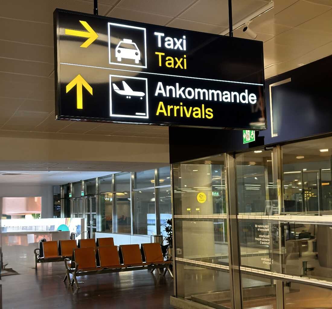 Fasta priser till Arlanda med Gävle Taxi 2024.