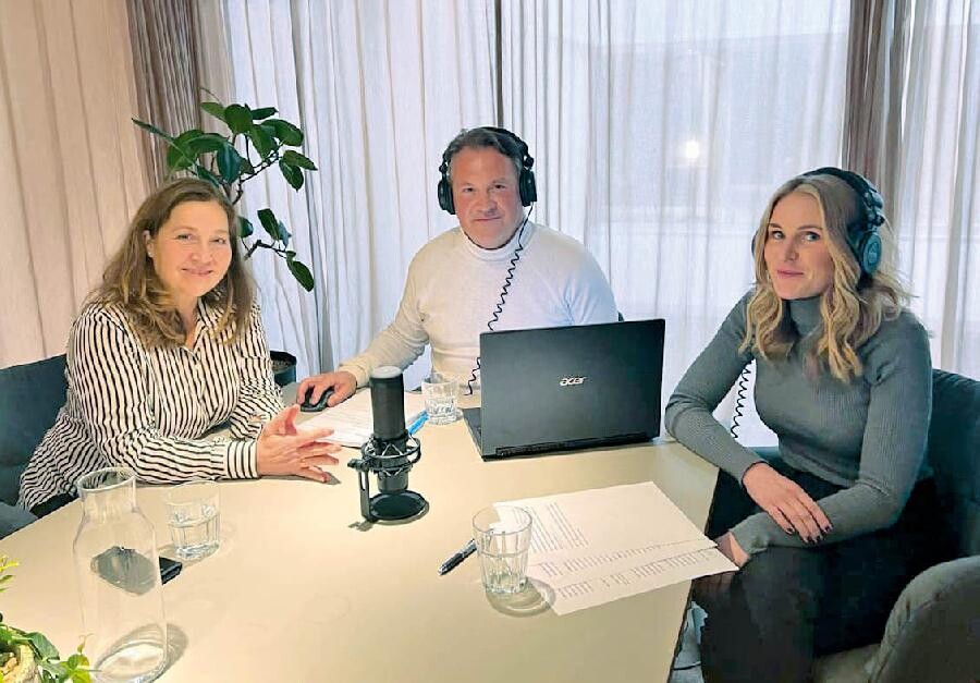 Ulrika Malmqvist, Anders Rönngren och Linnea Larsson på Gävle Business-podden.